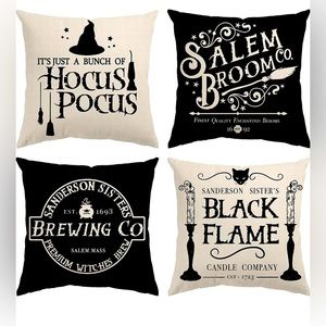 Hocus Pocus Halloween decor pillow covers set of 4